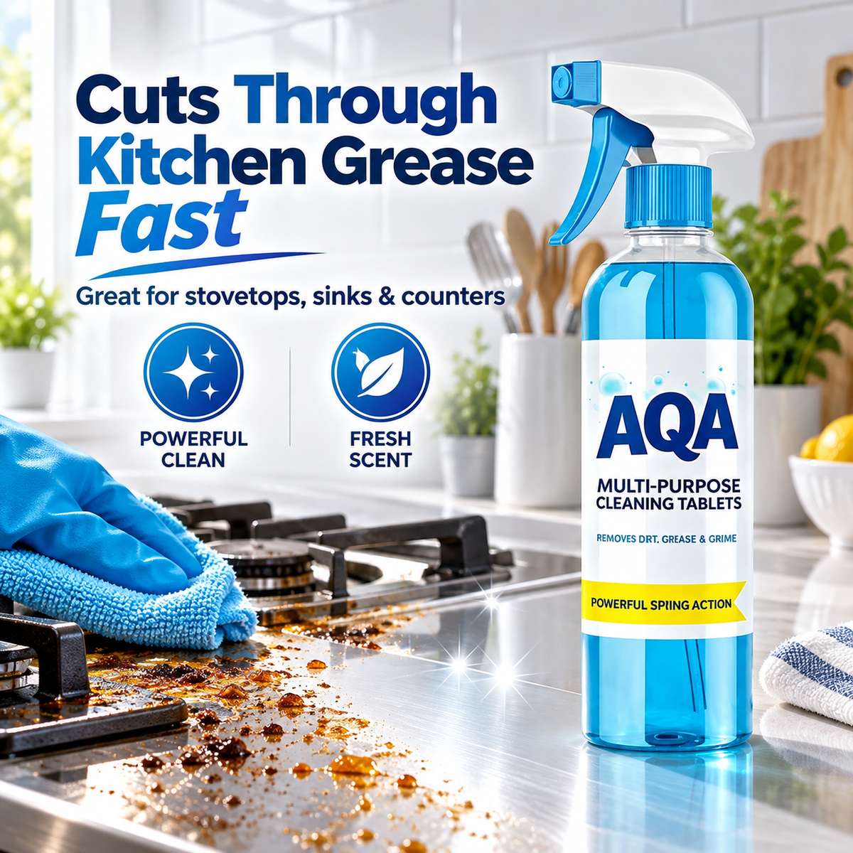 AQA™ 29-in-1 Multi-Purpose Cleaning Tablets – One Cleaner for Your Whole Home